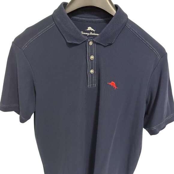 Tommy Bahama Stripped Polo Shirt Pima Cotton Size XL/TG - Picture 1 of 6